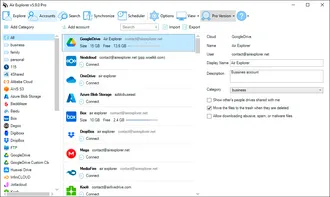 Multiple cloud accounts