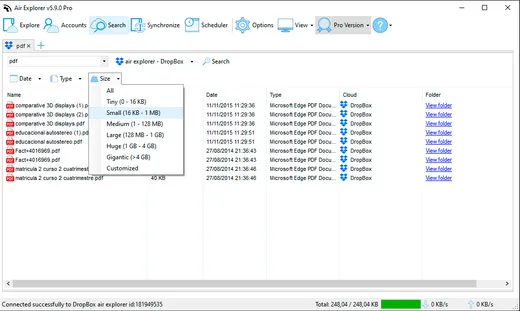 Unified search across all your clouds