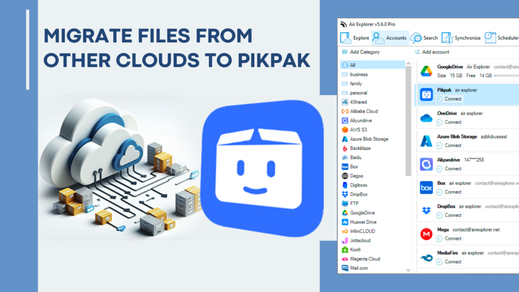 Migrate files in PikPak